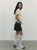KIRSH Tiered Pleated Mini Skirt [Black]