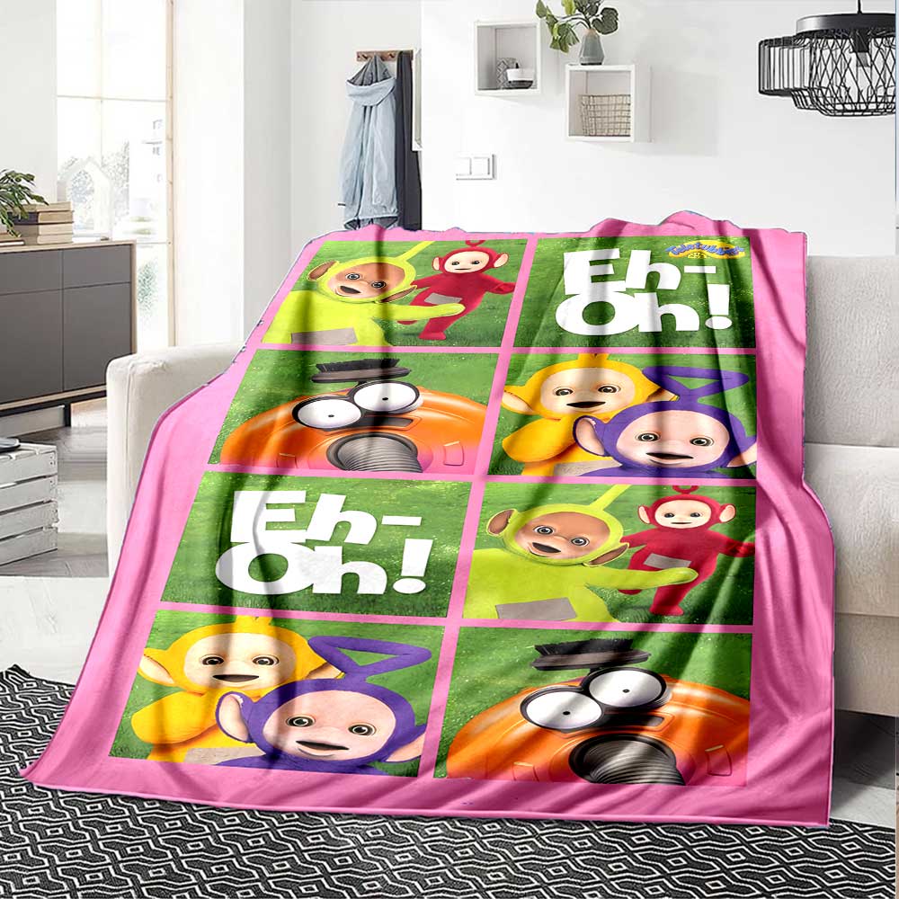 Teletubbies Hug Cozy Blanket Comfortable Ure Suitable Picnics All-Season Use Versatile Accessory Birthday Christmas Gift Blanket Y6