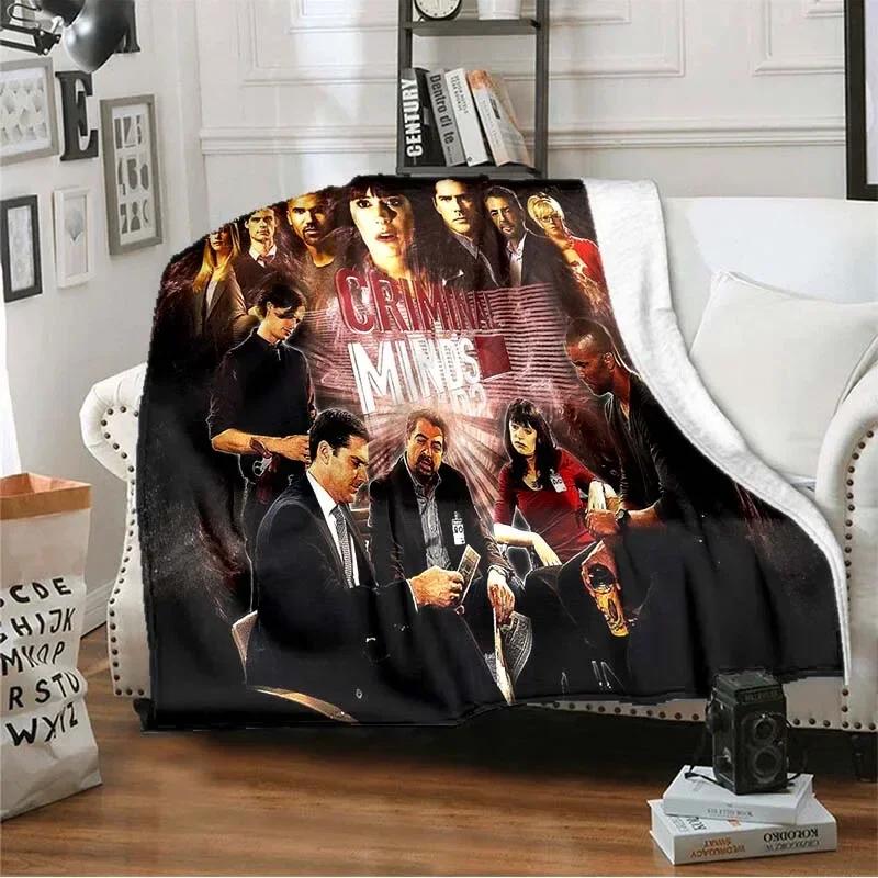 New Sofa Bed Blanket Soft Warm Criminal Minds 3D Print Blanket Cover Fleece Throw Blanket Adult Children's Blanket