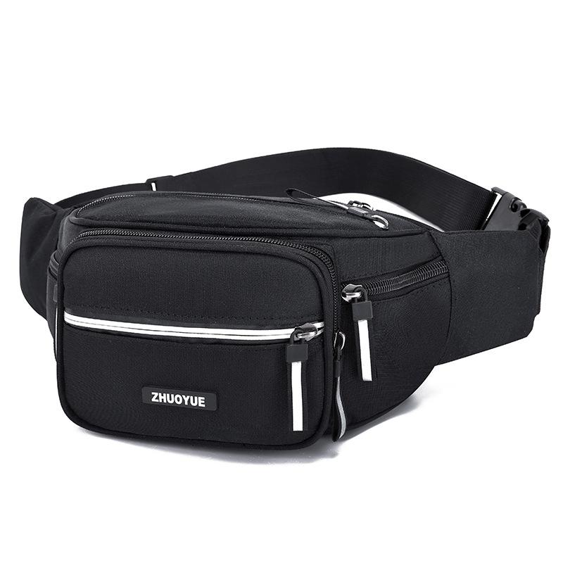 New Style, Men's Waist Bag, Waterproof Fabric, Sports Waist Bag, Women's, Casual and Fashionable, Large Capacity, Storage Waist Bag