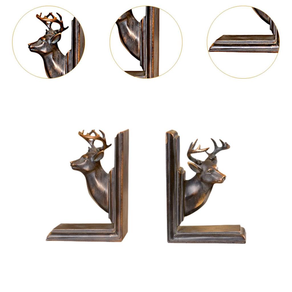 2 Bookends for Desktop And Shelf Use
