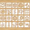 Plant and Animal Painting DIY Stencil - Flower Graffiti PET Template