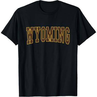 WYOMING - Diseño Retro - Camiseta Clásica(1)