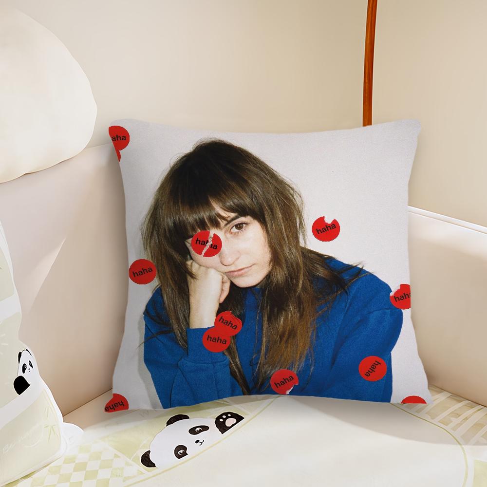Singer Faye Webster Cushion Cover Pillow Case Plush Fabric Soft Double Sided Print Sofa Cushion Cover Throw Pillow Covers