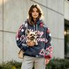 Unisex Sport-Hoodie mit Hundetasche, Langarm Pullover Sweatshirt