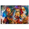 Canvas Print Colourful Fish Abstract