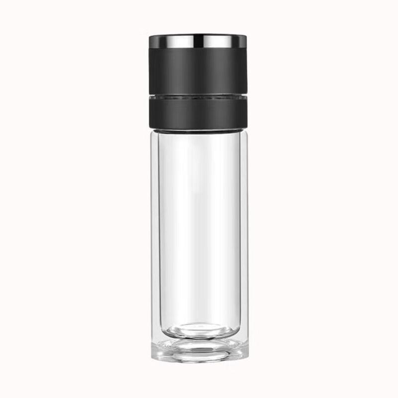 Shangqi One-Key Open Double Wall Glass Travel Mug