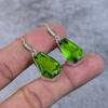 Peridot Gemstone Handmade 925 Sterling Silver Jewelry Earring 1.58" M-371