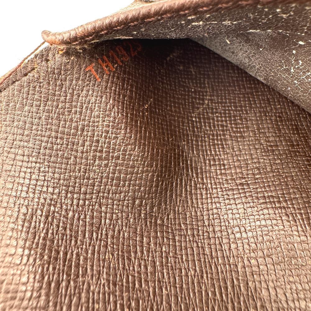 LOUIS VUITTON N61215 Trifold Damier leather Porte Tresor International Purse Brown leather unisex Used
