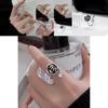 Einzigartiger Vintage Kamelienring für Damen Stilvolles Verstellbares Offener Finger Modeaccessoire