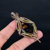 Peanut Obsidian 999 Copper Wire Wrapped Pendant, Handmade Gemstone Jewelry Pendant Gift For Birthday