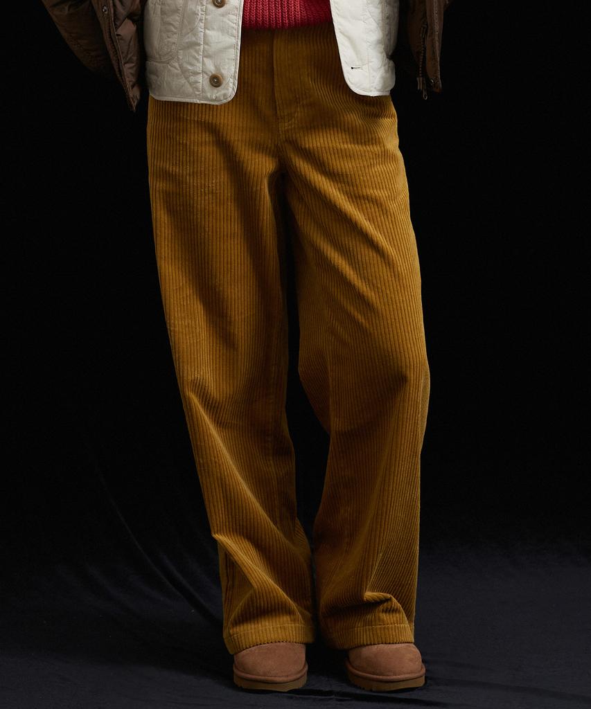 COVERNAT WOMAN Corduroy Wide Pants Mustard