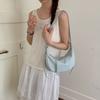 Minimalist Crossbody Bag for Women Soft Leather Shoulder Bag Zip Closure Trendy Hobo Style Handbag