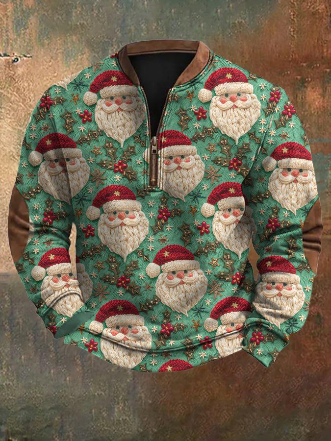Men's Autumn 2025 Cartoon Santa Claus Hoodie