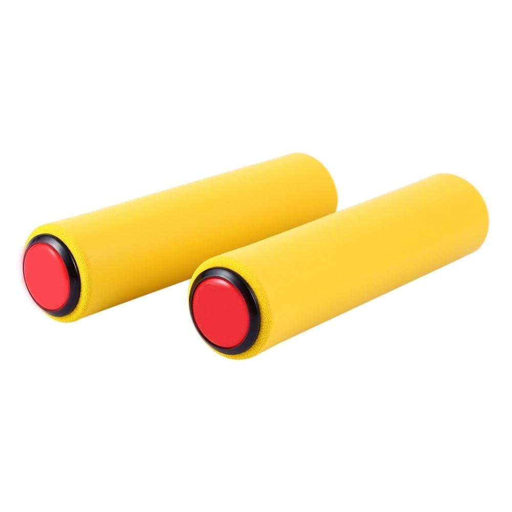 

1 pair Ergonomic Handlebar Grip Shock-Proof Cycling Grips Bike Handle Grips Bike Accessory жёлтый