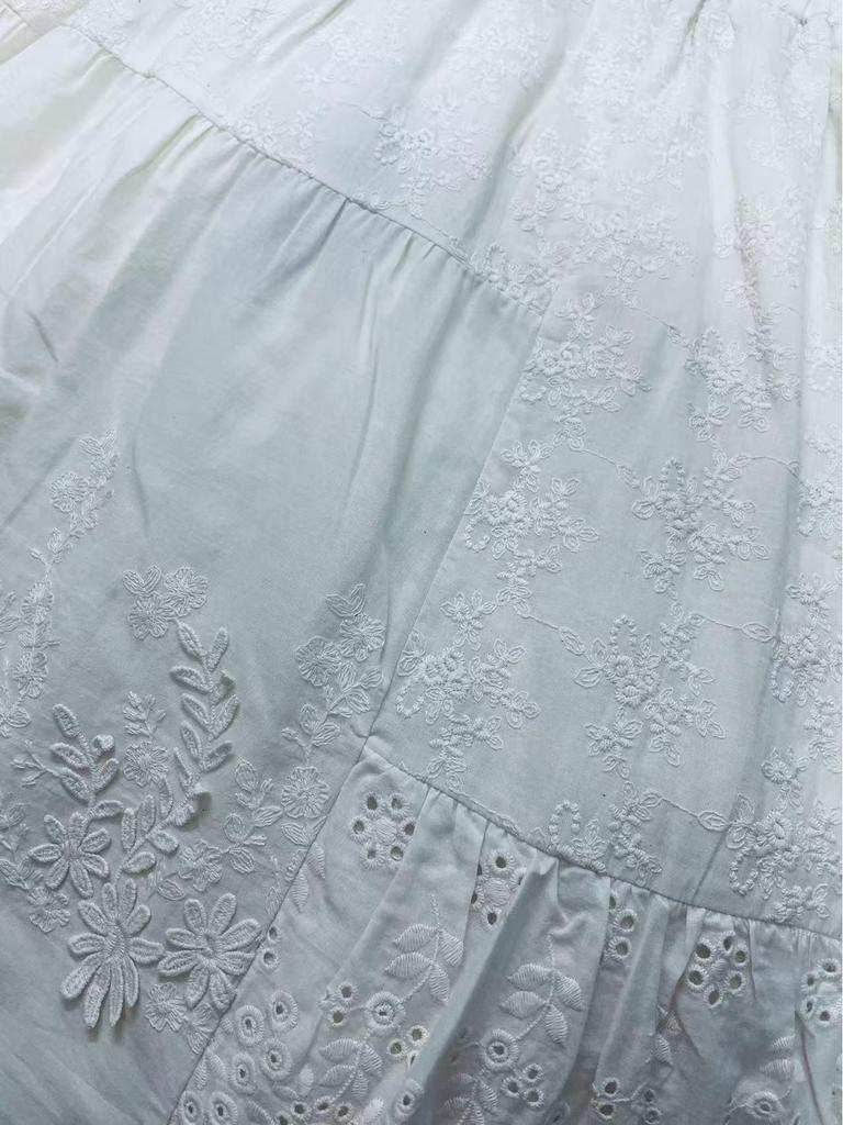 2026 Early Spring Women's High Waist Loose Japanese Skirt with Embroidery Lace