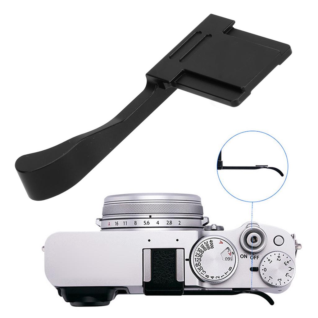 Camera   Grip Aluminium Alloy Camera Hot Shoe Thumb Rest Support Holder for  0V  0F XE3 XE4