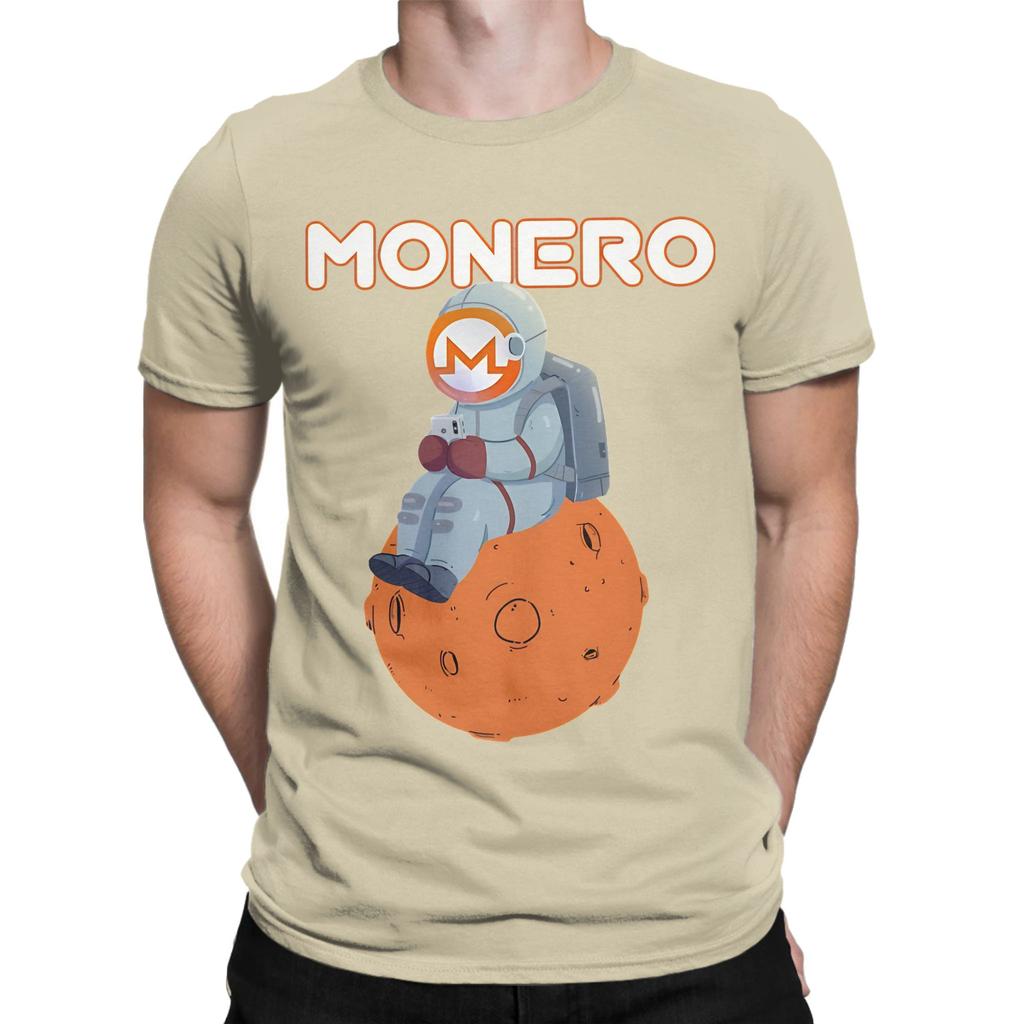 Moon Unisex Planet Monero Xmr Crypto Novelty 100 Cotton Tshirt Monero Xmr Tops Tees For Unisex