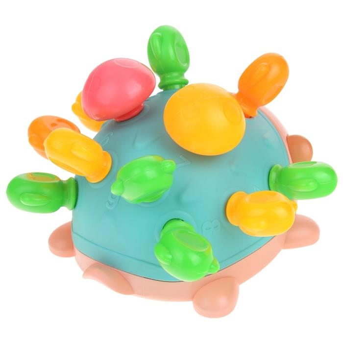 Montessori Educational Sensory Hedgehog Removable Spikes Sorter Blocks - Blue