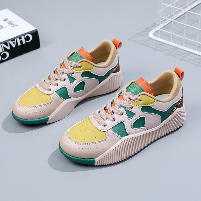

[Customized] CB6601 new little white shoes women s 2025 spring and summer thick sole height increase casual women s shoes wear resistance breathabilit 40