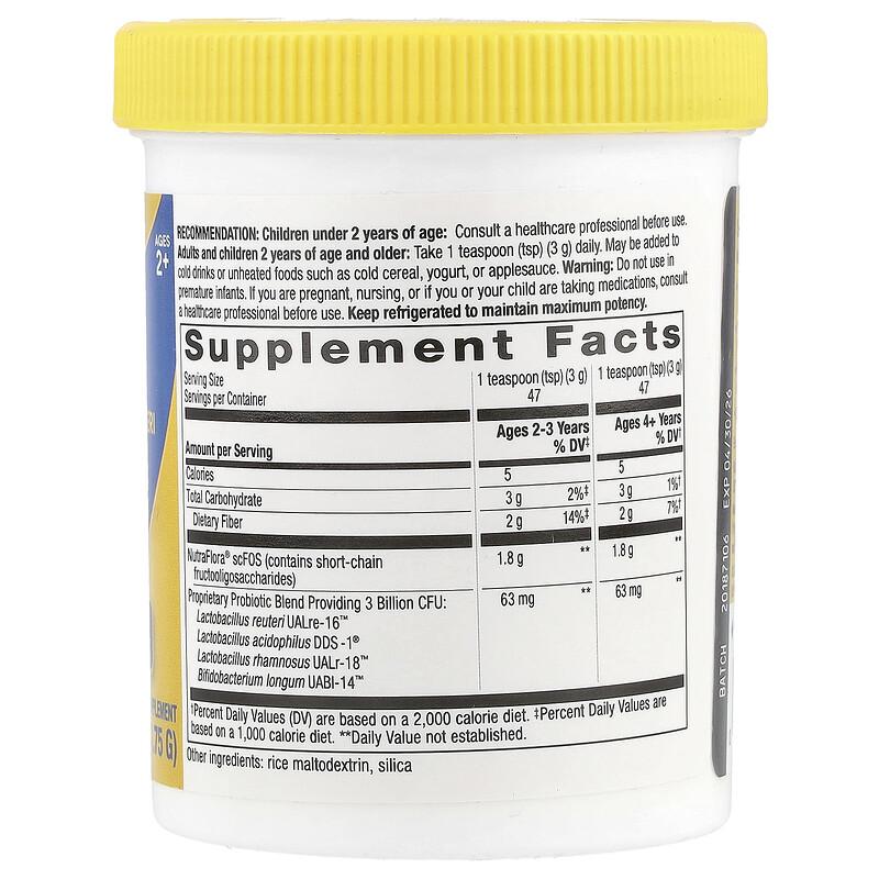 Primadophilus® Reuteri Probiotic Powder, Ages 2+, 3 Billion CFU, 5 oz (141.75 g)