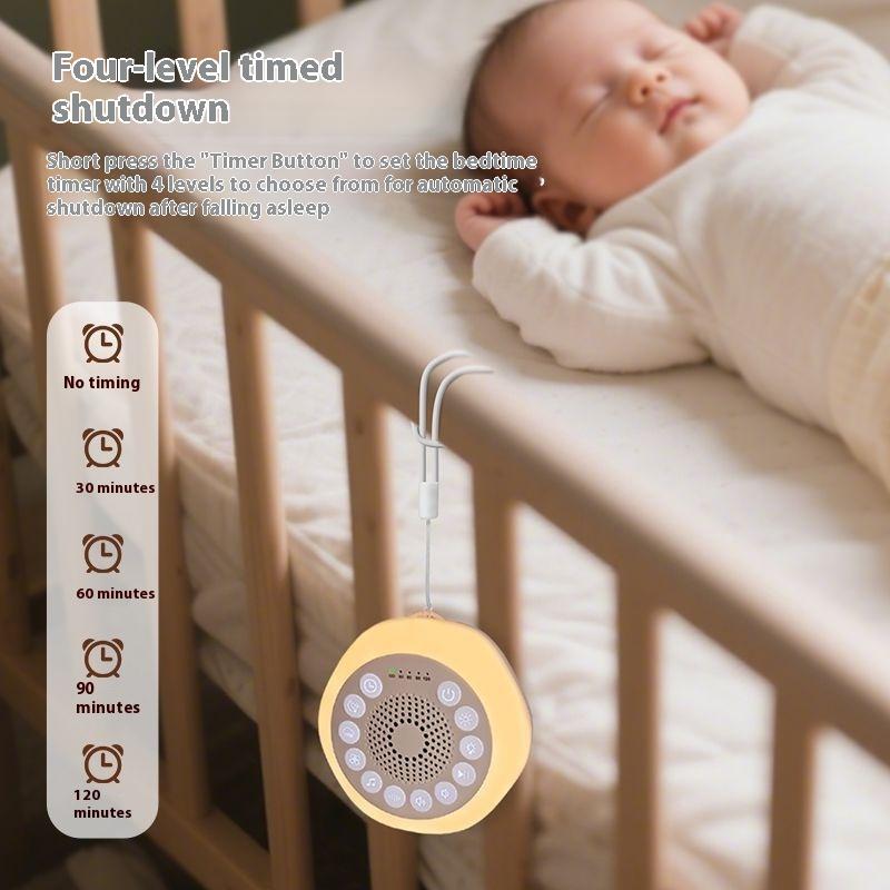 Soveinstrument Intelligent beroligende babysovehjelp nattlys langsom bølge hvit støy soveinstrument