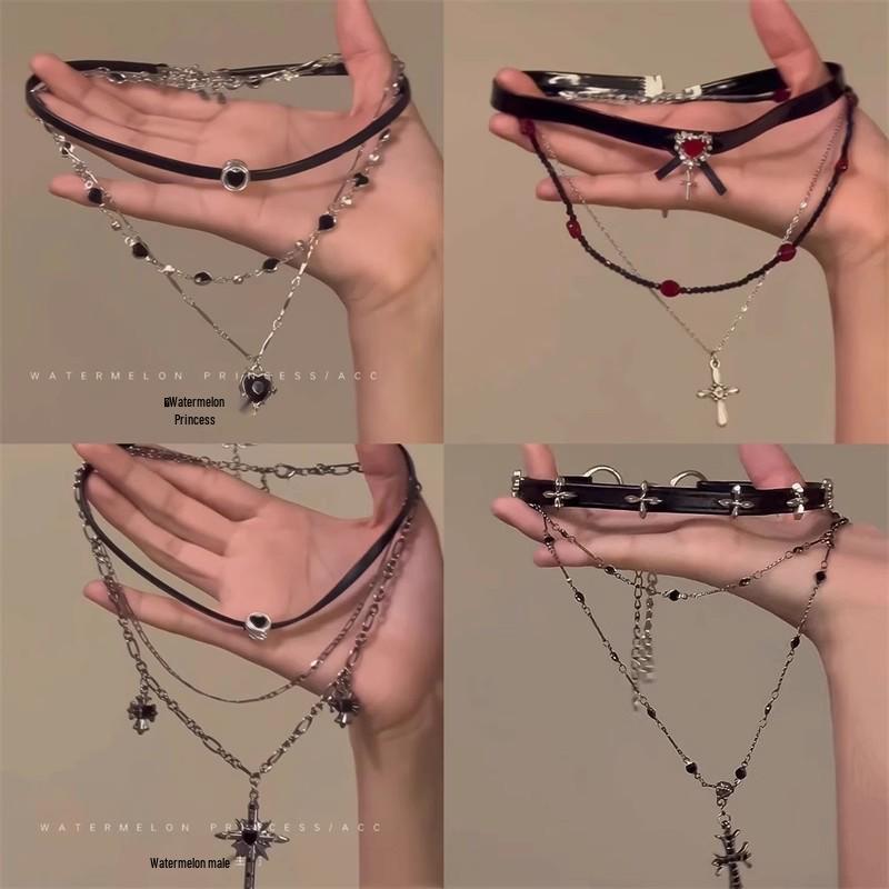 Retro Chinese Tassel Necklace: Unique Ethnic Style Women's High-End Clavicle Chain.