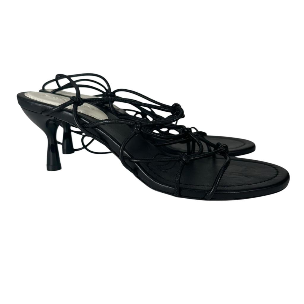 Lanvin (38) Sandalias de Mujer con Cordones Negras