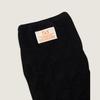 Fuzzy Twisted Knit Leg warmers_Black
