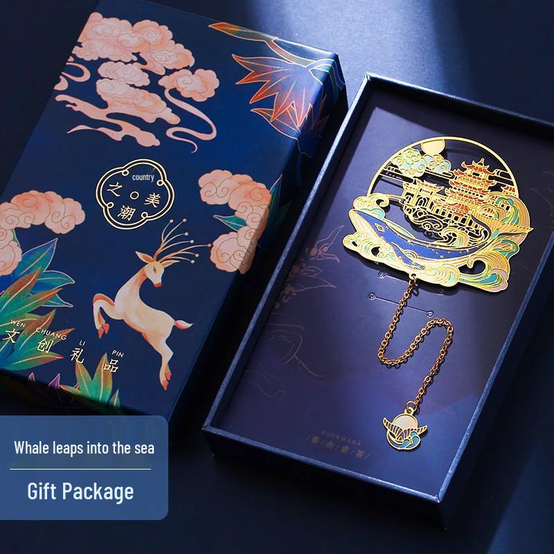 Ancient-Style Dunhuang Panda Metal Bookmark: Cultural Gift for Students, Teachers, and Museum Enthusiasts
