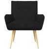 Armchair Black Fabric