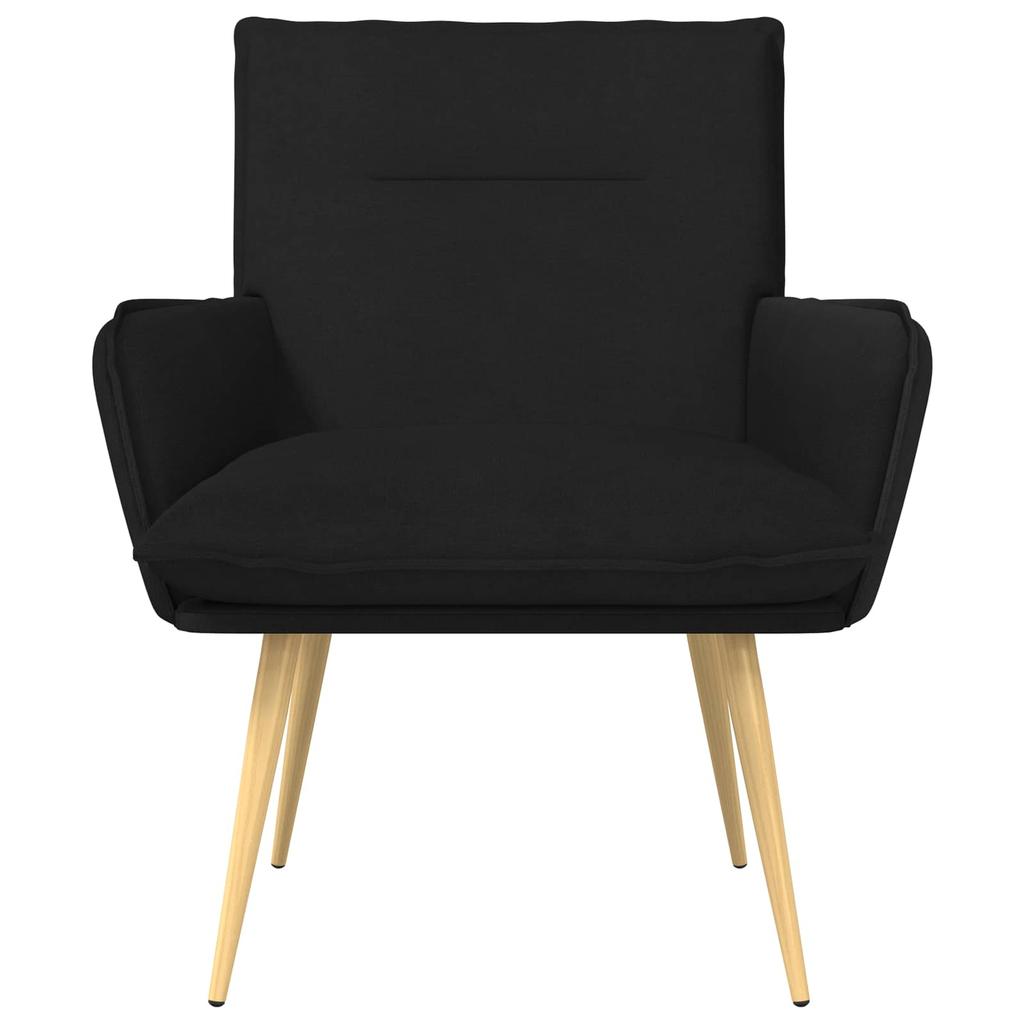Armchair Black Fabric