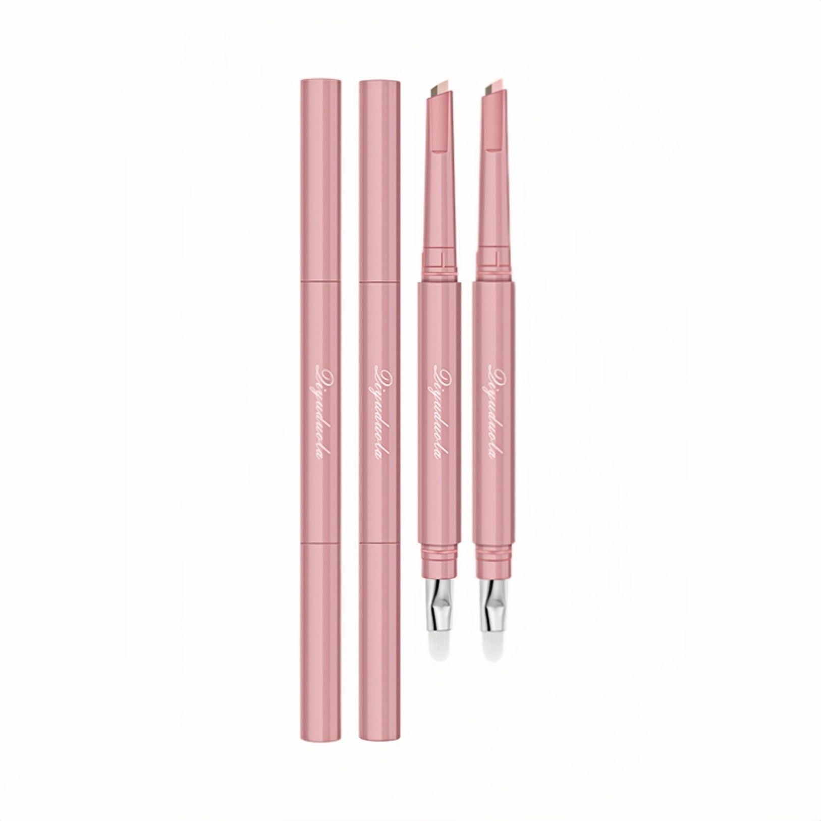 

UNYOKE Double Color Under-Eye Bag Pen Highlighter & Shadow Dual-Use, with Brush for 3D Under-Eye Bag Makeup, Fine Glitter, Natural Shine - 01 + 02