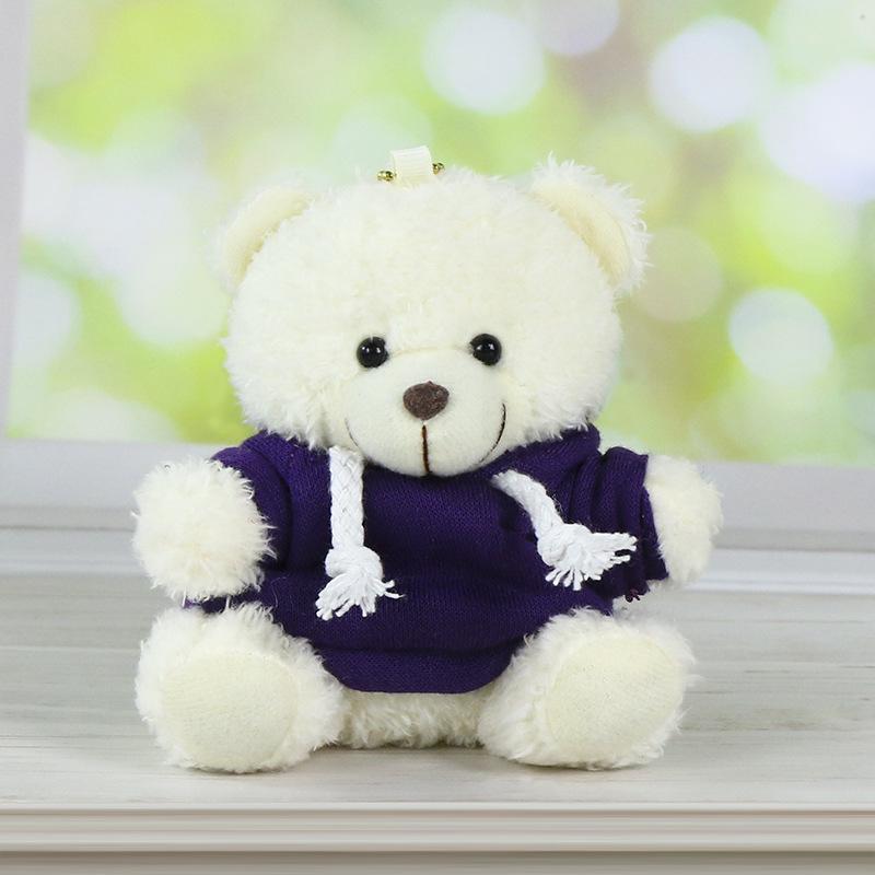 Charming Teddy Bear Keychain Plush Doll - Dressed Up Couple Backpack Ornament Gift