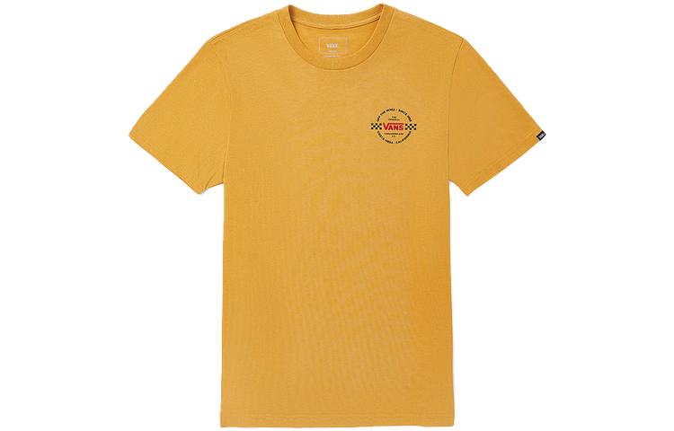 Vans T Shirts Men's Yellow Crew Neck Moderate VN0A4P4X50X