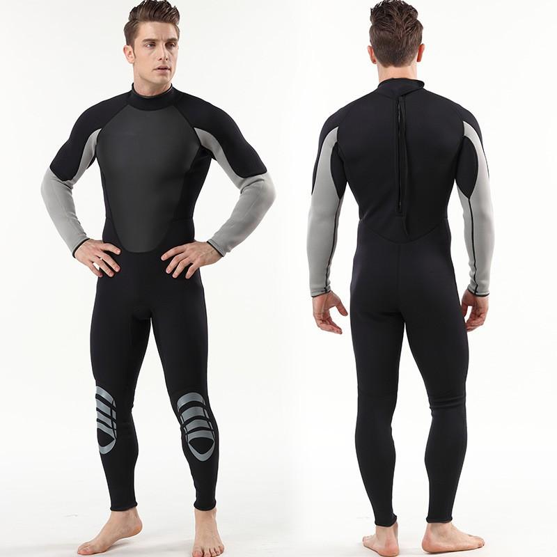 3mm Neoprene Fullsuit Wetsuit Diving Surfing Snorkeling Men Women Warm Water Sports Gear