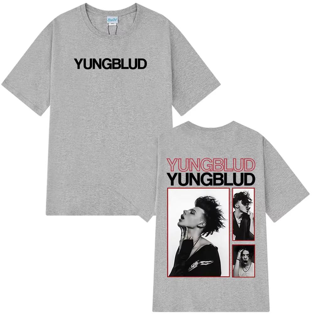 Singer Yungblud IDOLS Album Tour 2026 Vintage T Shirt Men Women Hip Hop Short Sleeve Tshirts Loose Casual Gothic Punk Tshirt