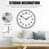 8 Inch Battery Operated Wall Clock Silent Digital Non Ticking Quiet Modern Bedroom Living Room