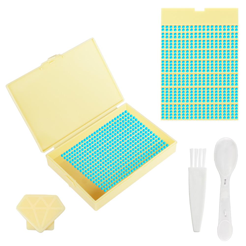 Macaroon Diamond Painting Storage Box Diamond Painting Tray With Lids For Diamond Art Accessories Tools,Beads Drills Containers