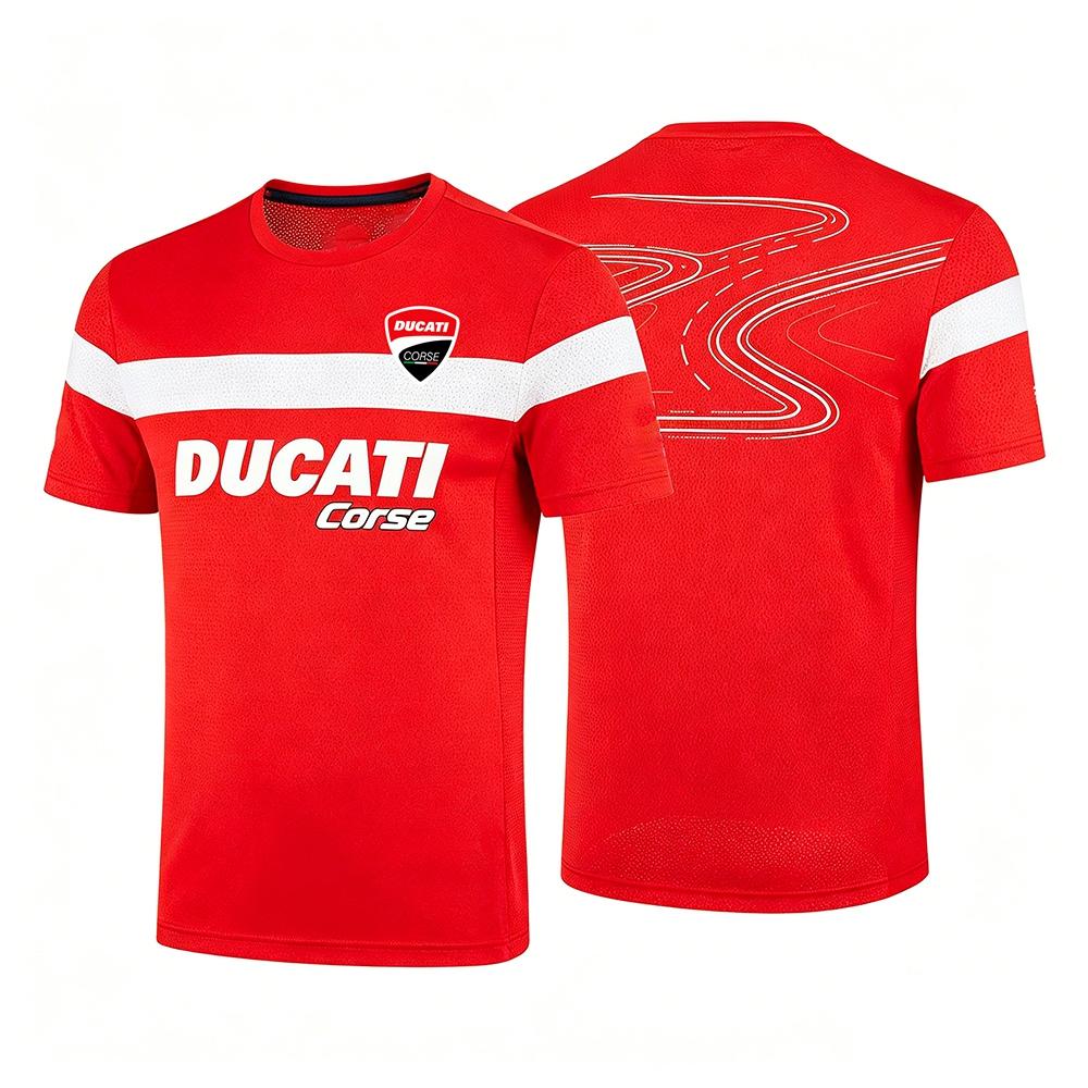 Ducati Heren  Corse Racing T-shirt Korte Mouw Heren T-shirt MotoGP Racing Print Korte Mouw Casual Tops S