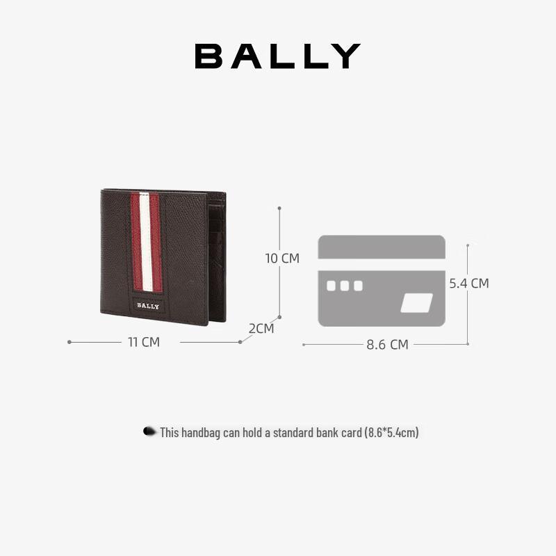Bally TRASAI Men's Leather Bi-Fold Wallet
