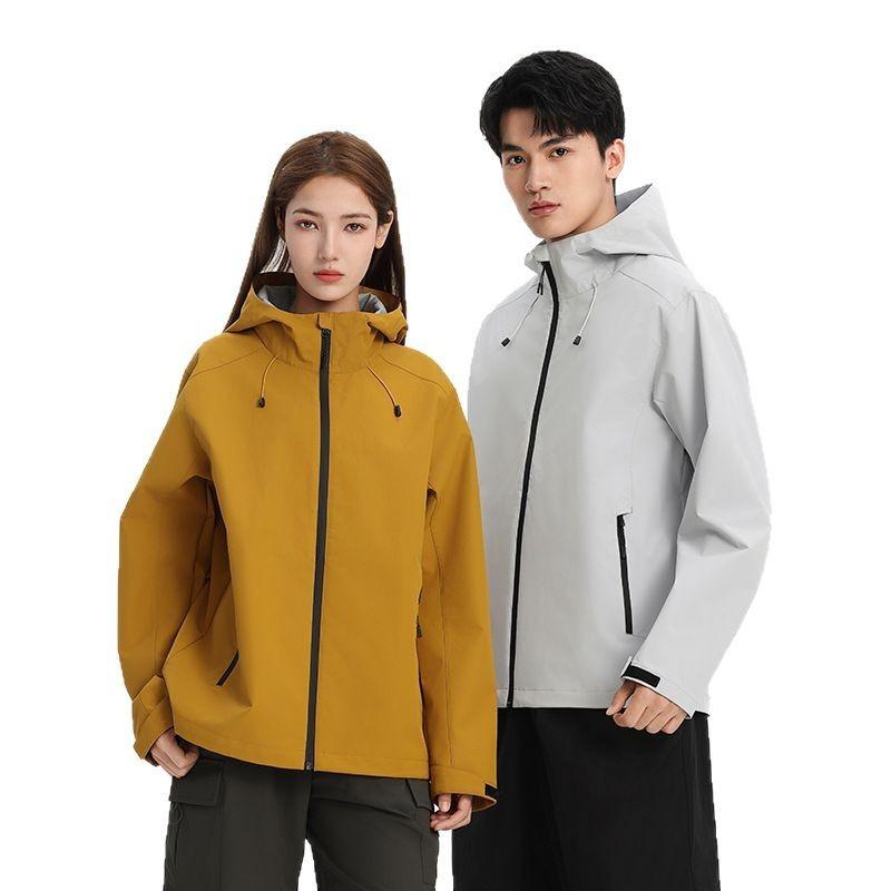 Single-layer Jacket 25 Spring Windproof and Waterproof Lightweight Jacket Work Clothes Printed Logo