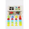 Montessori Color Shape Sorting Box Wooden Toys Color Shape Sorting Toy Preschool Early Learning Educational Toys Gifts for Kids