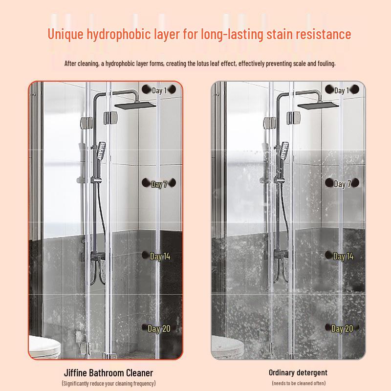 Bathroom Deodorizing Glass & Tile Cleaner Spray - Effective Sterilization & Descaling Solution