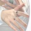 Niche Original Design Sweet Cool Wind Diamond Zircon Chain Personality Trendy Cool Female Index Finger Open Ring