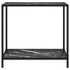 VidaXL Table console Noir 80x35x75 cm Verre trempé 322834
