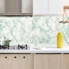 PVC Self-Adhesive Green Marble Wallpaper Waterproof Oil Resistant Furniture Decoration Kitchen Cabinets Drawers Renovation Film