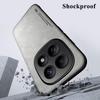 KEYSION Luxury Retro PU Leather Phone Case for Redmi Note 15 Pro + 5G Silicone+PC Shockproof Phone Cover for Redmi Note 15 4G 5G