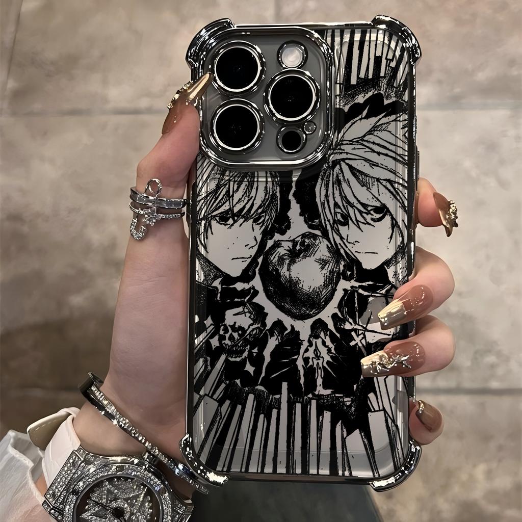 Luxury Deaths Notes Misa Plating Phone Case For Samsung A37 A57 A07 A36 A16 A06 A35 A55 A25 A26 A24 A14 A05 A04 4G 5G