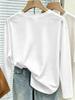 Kreatives bedrucktes Langarm-T-Shirt für Damen, atmungsaktiv, weich und bequem, geeignet für Freizeitkleidung das ganze Jahr über